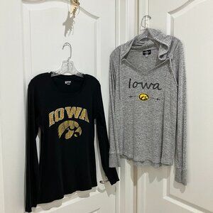 Pair Of Iowa Logo Ladies Tops